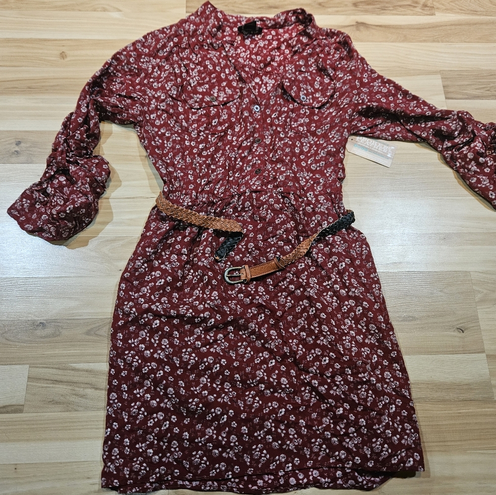 Long Sleeve floral western dress